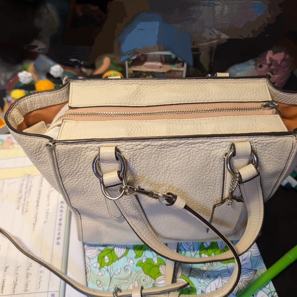 Coach Crosby Carryall 21 in Chalk with Space Motif - Picture 3 of 6